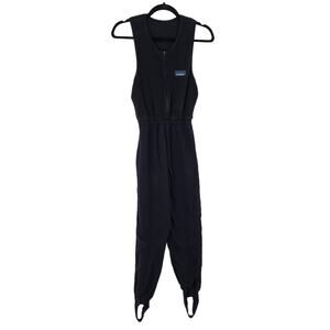 L.L Bean Women's Vintage Stirrup Ski Jumpsuit Black USA Made Size Small